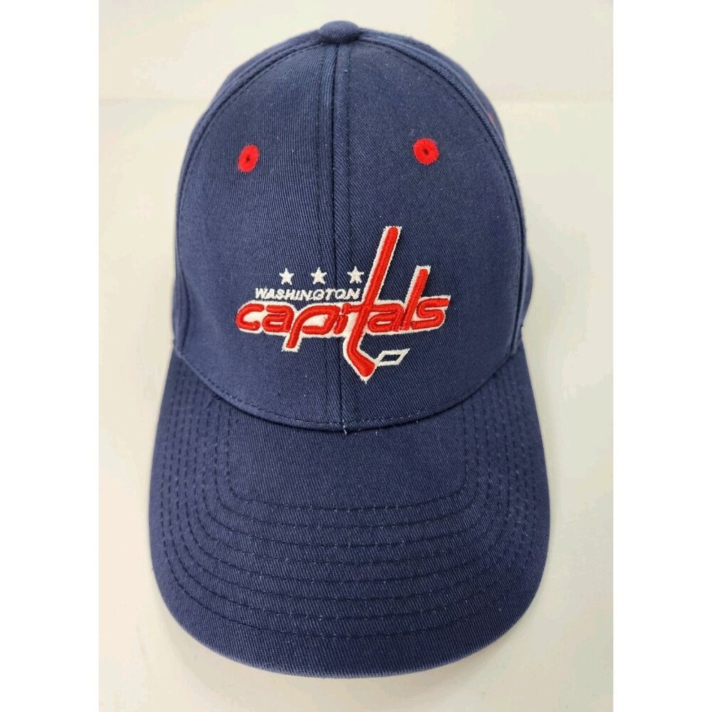 Washington Capitals Old Time Hockey Blue NHL Stretch Fit‎ Cap Hat One Size